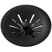 Elkay Quartz Perfect Drain 3-1/2" Removable Polymer Basket Strainer and Rubber Stopper Charcoal LKPDQSCH
