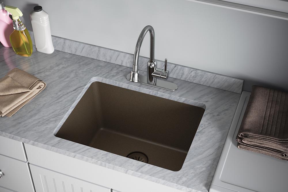Elkay Quartz Perfect Drain Basket Strainer Only - Mocha LKPDQSMC