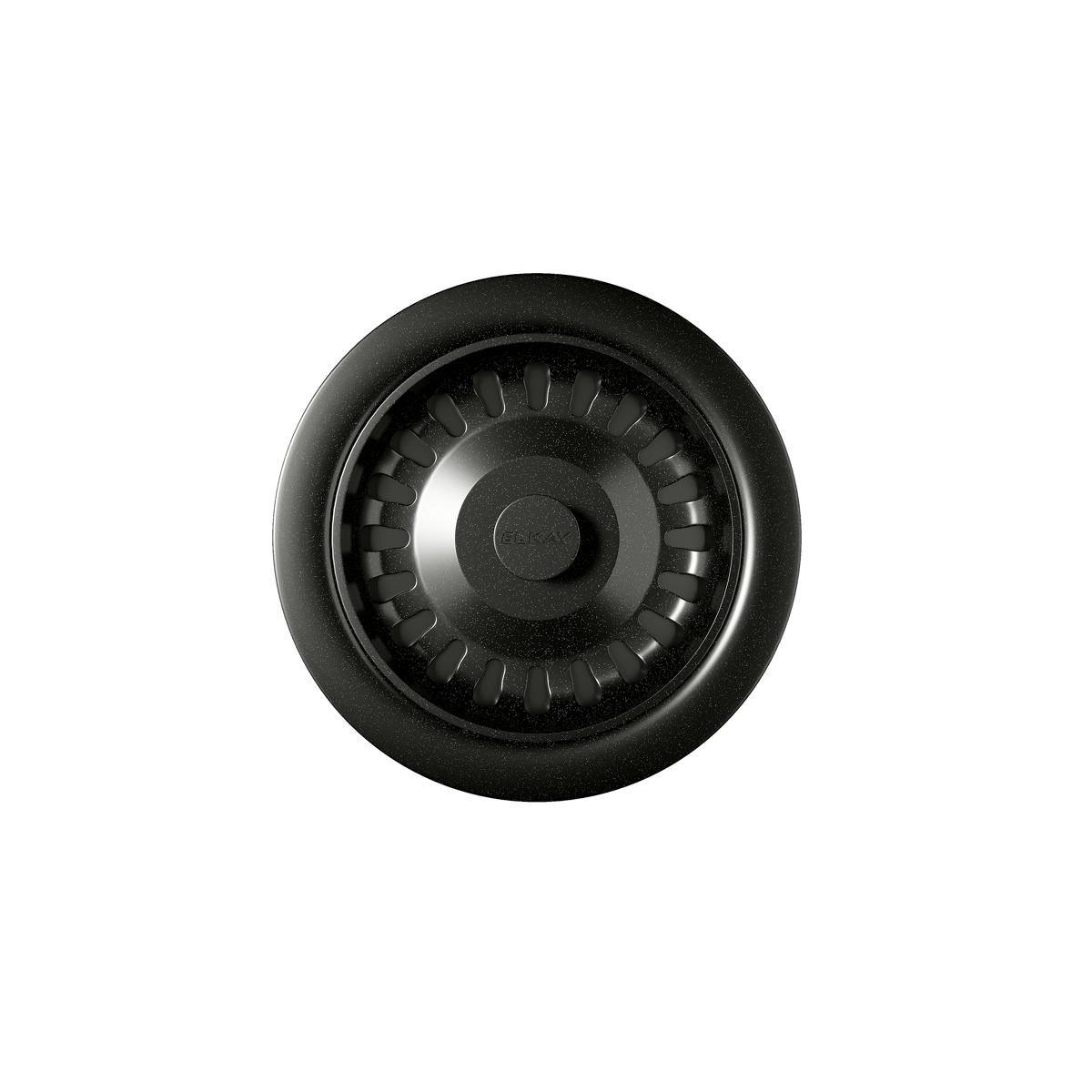 Elkay Polymer 3-1/2" Disposer Flange with Removable Basket Strainer and Rubber Stopper Caviar LKQD35CA