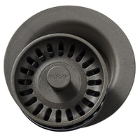 Elkay Polymer 3-1/2" Disposer Flange with Removable Basket Strainer and Rubber Stopper Chestnut LKQD35CN