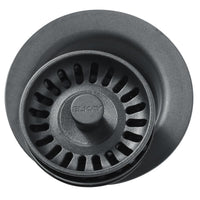 Elkay Polymer 3-1/2" Disposer Flange with Removable Basket Strainer and Rubber Stopper Dusk Gray LKQD35GY