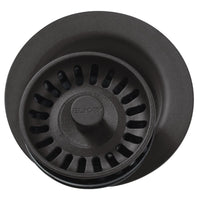 Elkay Polymer 3-1/2" Disposer Flange with Removable Basket Strainer and Rubber Stopper Mocha LKQD35MC