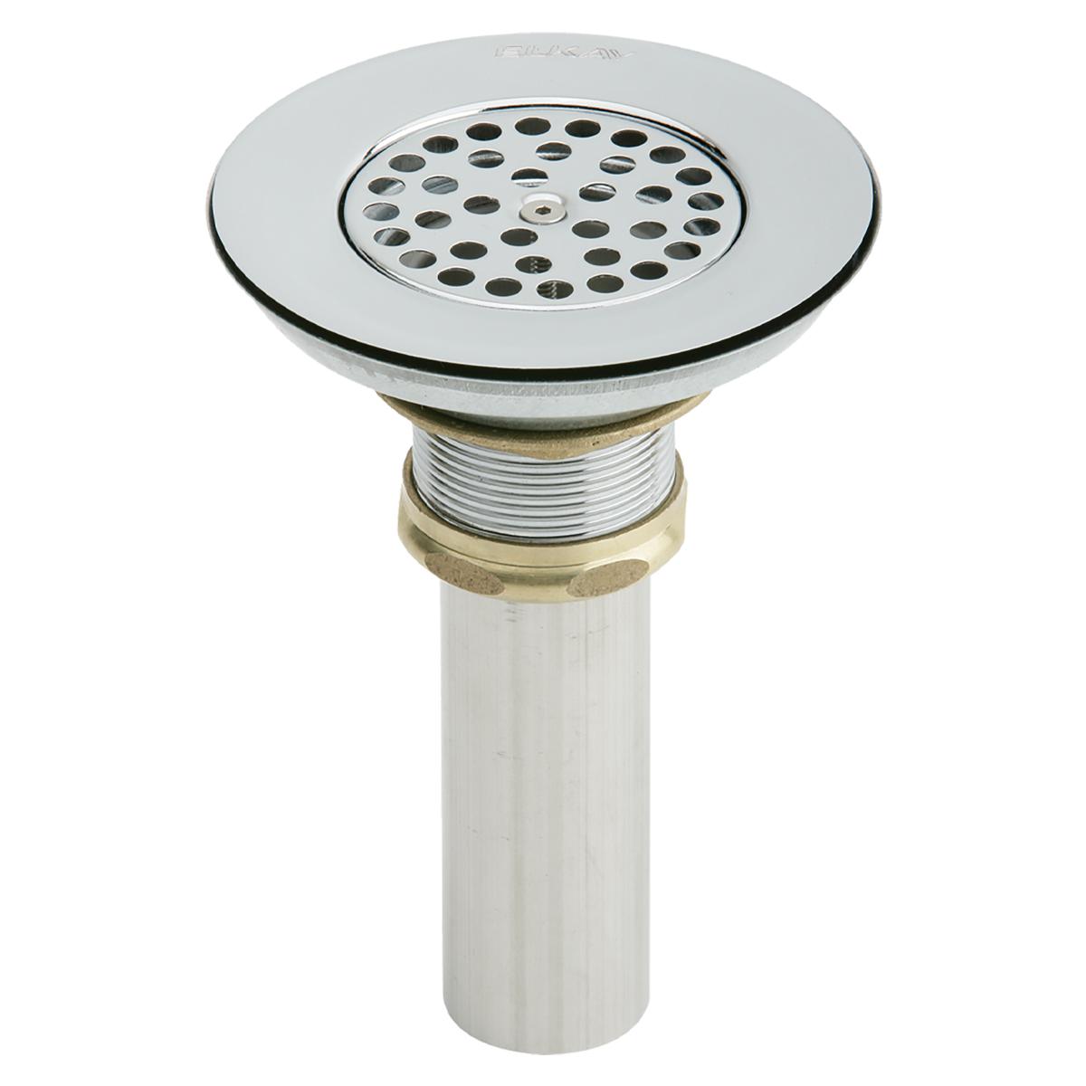 Elkay 3-1/2" Drain Type 304 Stainless Steel Body, Vandal Resistant Grid Strainer LKVR18B