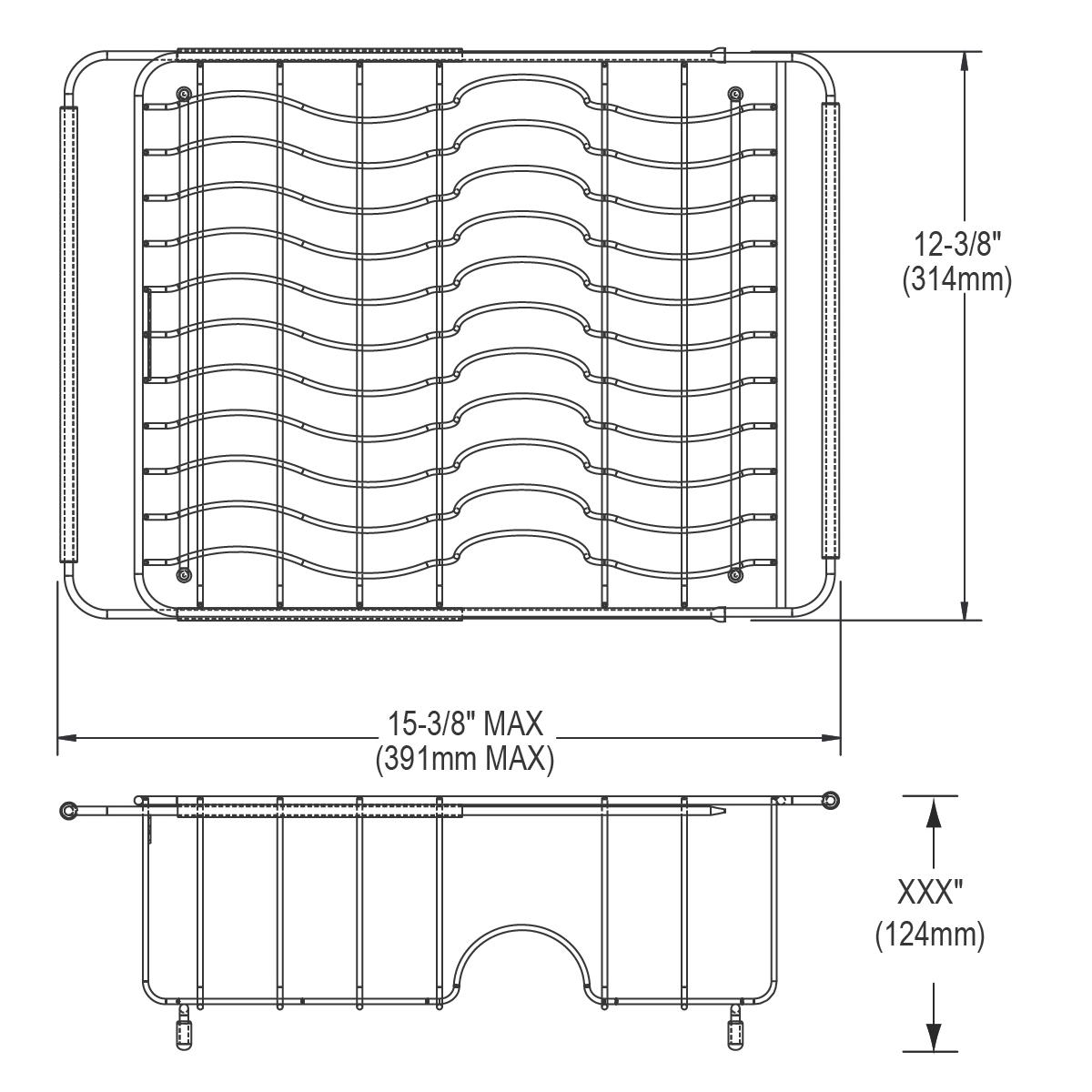 Elkay Stainless Steel 15-3/8" x 12-3/8" x 5-7/16" Rinsing Basket LKWERBSS