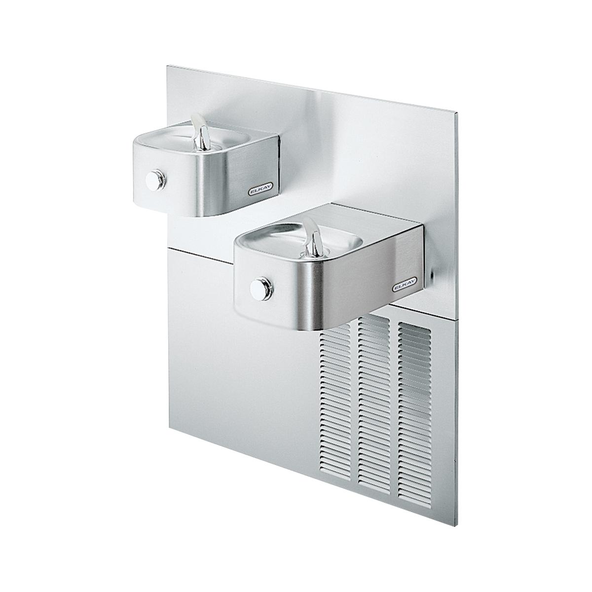 Elkay Soft Sides Fountain Bi-Level ADA Filtered Refrigerated Stainless LNTEM8K