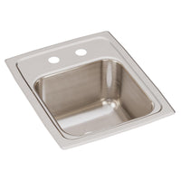 Elkay Lustertone Classic Stainless Steel 13" x 16" x 7-5/8", 2-Hole Single Bowl Drop-in Sink LR13162