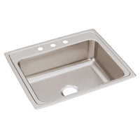 Elkay Lustertone Classic Stainless Steel 25" x 21-1/4" x 7-7/8", 3-Hole Single Bowl Drop-in Sink LR25213