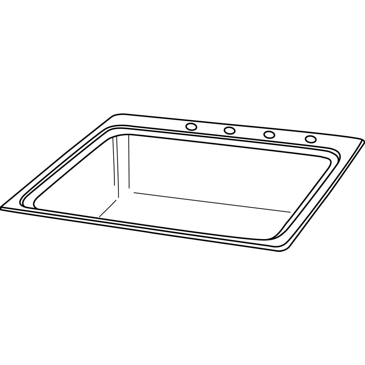 Elkay Lustertone Classic Stainless Steel 25" x 22" x 8-1/8", 3-Hole Single Bowl Drop-in Sink with Perfect Drain LR2522PD3