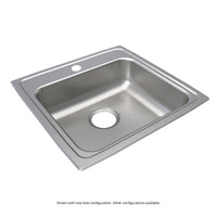 Elkay Lustertone Classic Stainless Steel 19-1/2" x 19" x 6-1/2", MR2-Hole Single Bowl Drop-in ADA Sink LRAD191965MR2