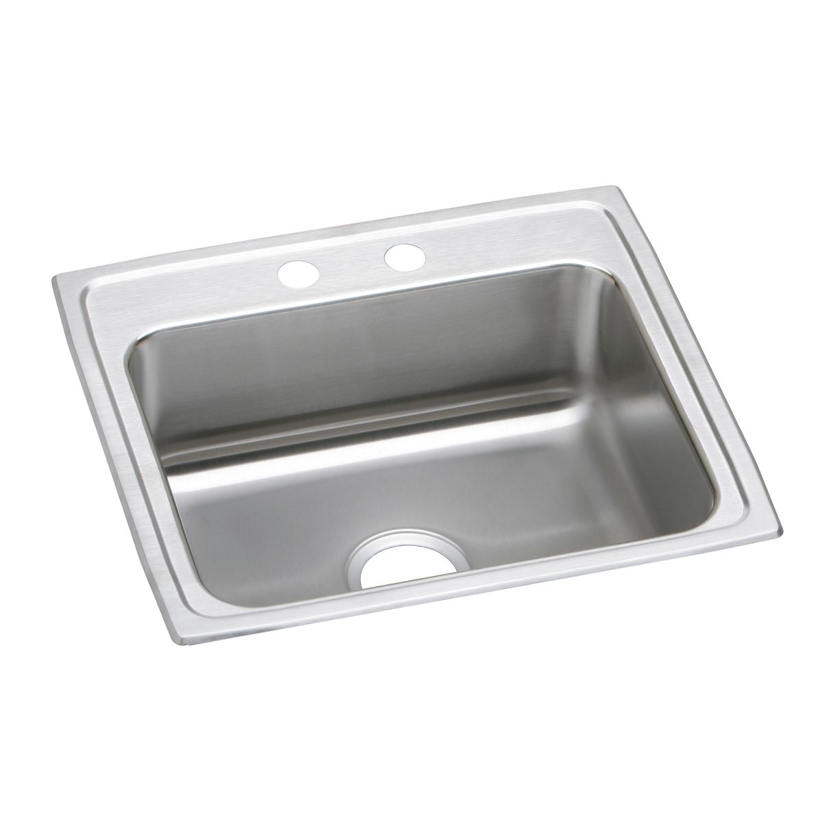 Elkay Lustertone Classic Stainless Steel 22" x 19-1/2" x 4-1/2", Single Bowl Drop-in ADA Sink LRAD2219452