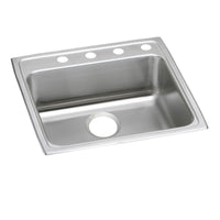 Elkay Lustertone Classic Stainless Steel 22" x 22" x 5", 1-Hole Single Bowl Drop-in ADA Sink LRAD2222501