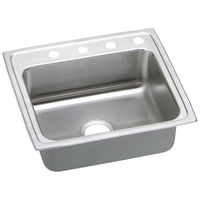 Elkay Lustertone Classic Stainless Steel 25" x 21-1/4" x 5", Single Bowl Drop-in ADA Sink LRADQ2521503