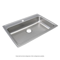 Elkay Lustertone Classic Stainless Steel 31" x 22" x 6-1/2", Single Bowl Drop-in ADA Sink LRAD3122652
