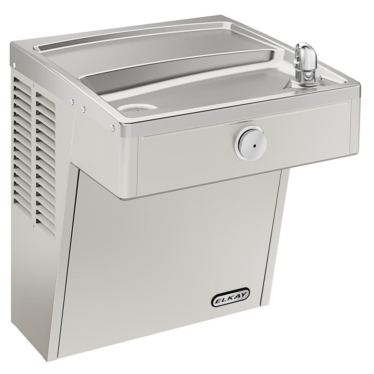Elkay Cooler Wall Mount ADA Vandal-Resistant Filtered Refrigerated, Stainless LVRC8S