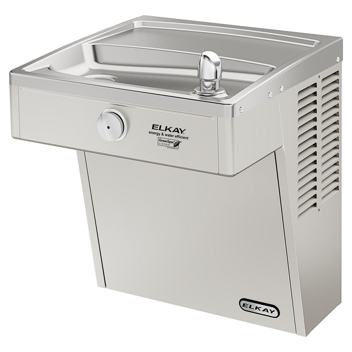 Elkay Cooler Wall Mount GreenSpec ADA Vandal-Resistant Filtered Refrigerated, Stainless LVRCGRN8