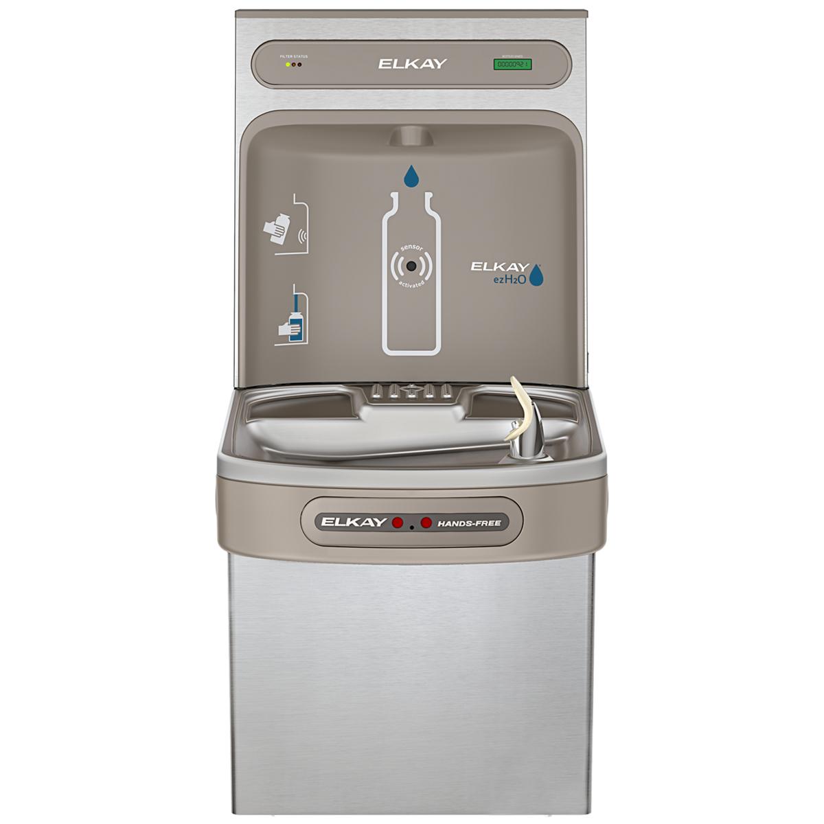 Elkay ezH2O Bottle Filling Station with Single ADA Cooler Hands Free Activation, 8.0 GPH, Stainless Steel LZO8WSSK