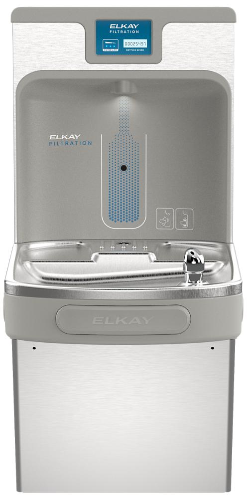 Elkay ezH2O Bottle Filling Station with Single ADA Cooler, Filtered, 8.0 GPH, Stainless Steel LZS8WSVRSK
