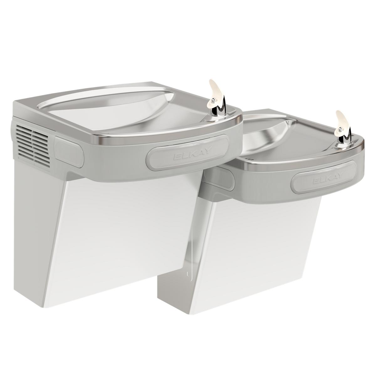 Elkay Versatile Cooler Wall Mount Bi-Level ADA Filtered Refrigerated, Stainless LZSTL8SC
