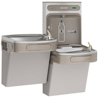 Elkay ezH2O Bottle Filling Station & Versatile Bi-Level ADA Cooler, Filtered Non-Refrigerated Light Gray LZSTLDDWSLK