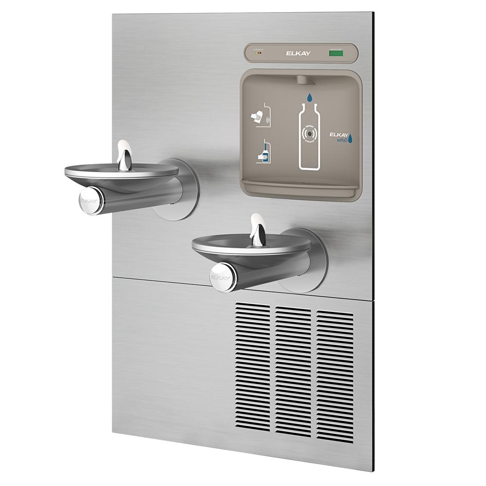 Elkay ezH2O Bottle Filling Station with Bi-Level Integral SwirlFlo Fountain, Filtered, 8.0 GPH LZWS-LRPBM28K