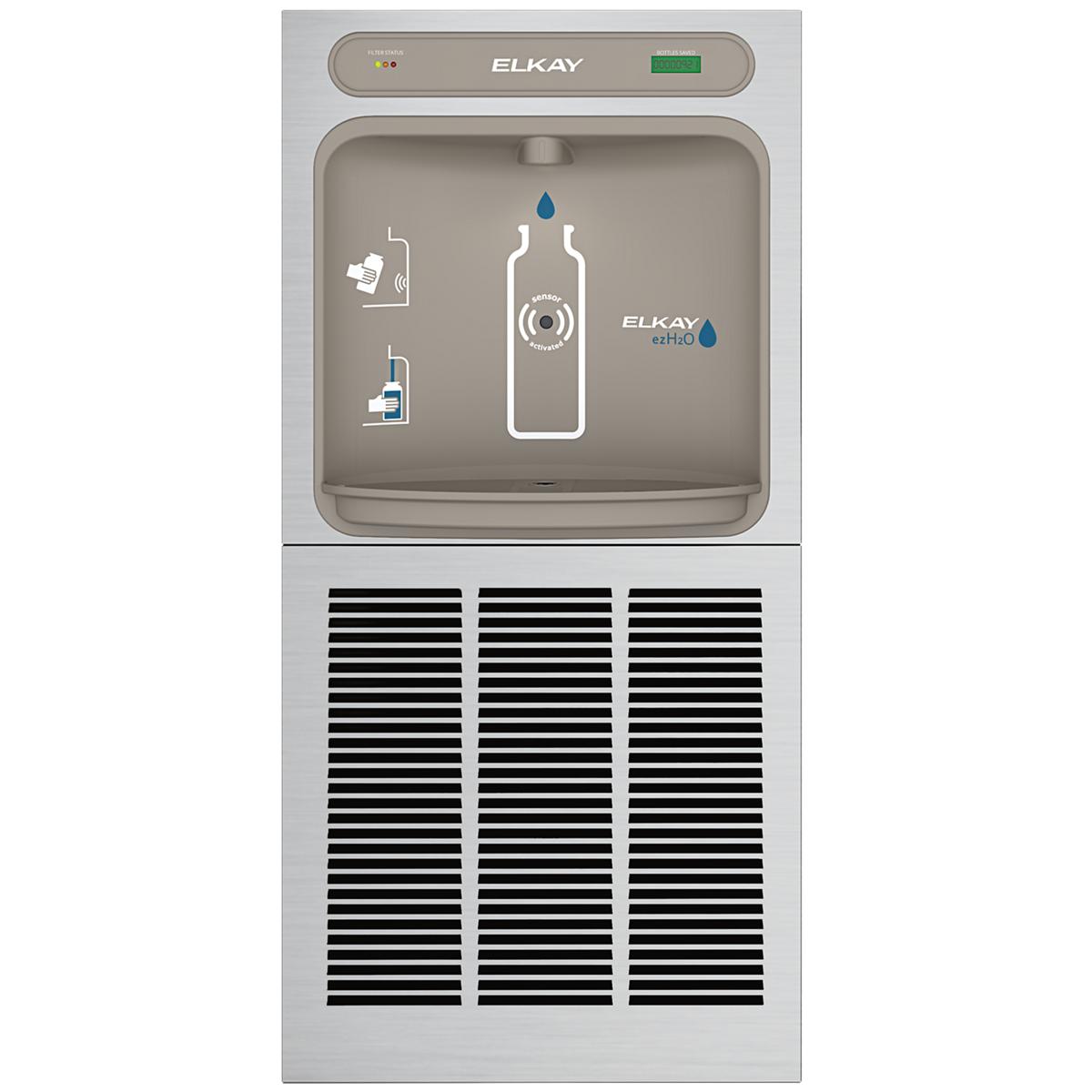 Elkay ezH2O In-Wall Bottle Filling Station, Filtered, 8.0 GPH, Stainless Steel LZWS8K