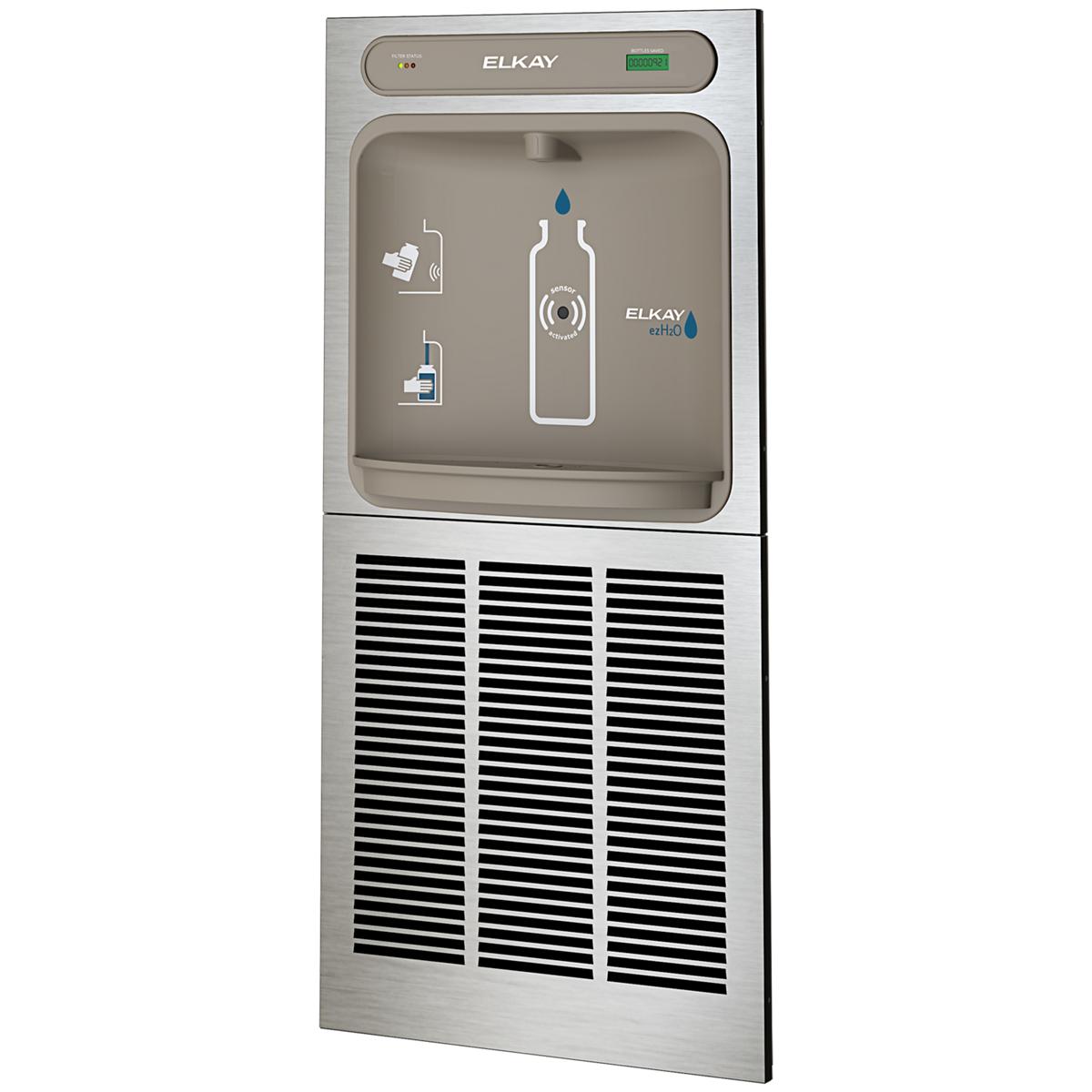Elkay ezH2O In-Wall Bottle Filling Station, Filtered, 8.0 GPH, Stainless Steel LZWS8K