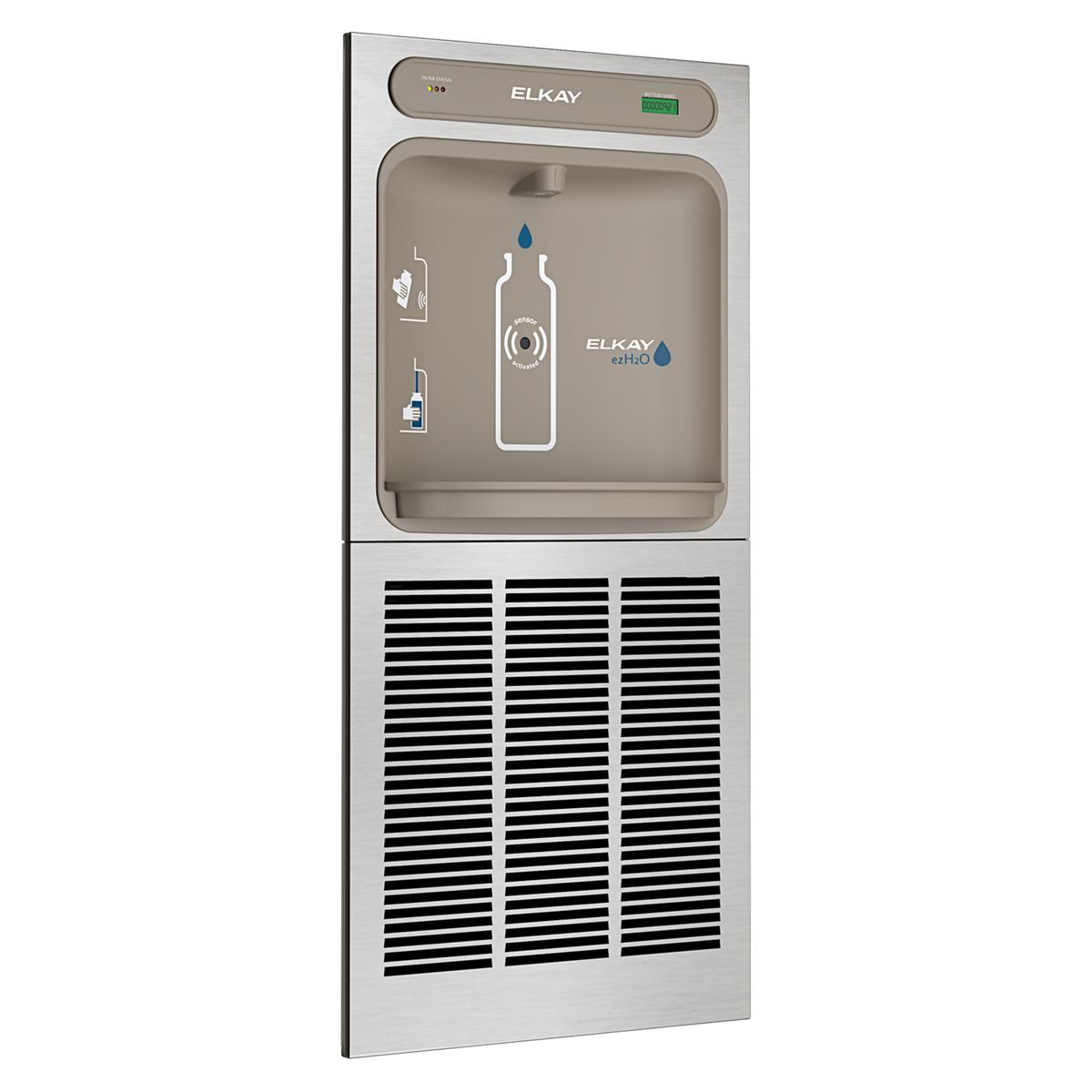 Elkay ezH2O In-Wall Bottle Filling Station with Mounting Frame, Filtered, 8.0 GPH, Stainless Steel LZWSM8K