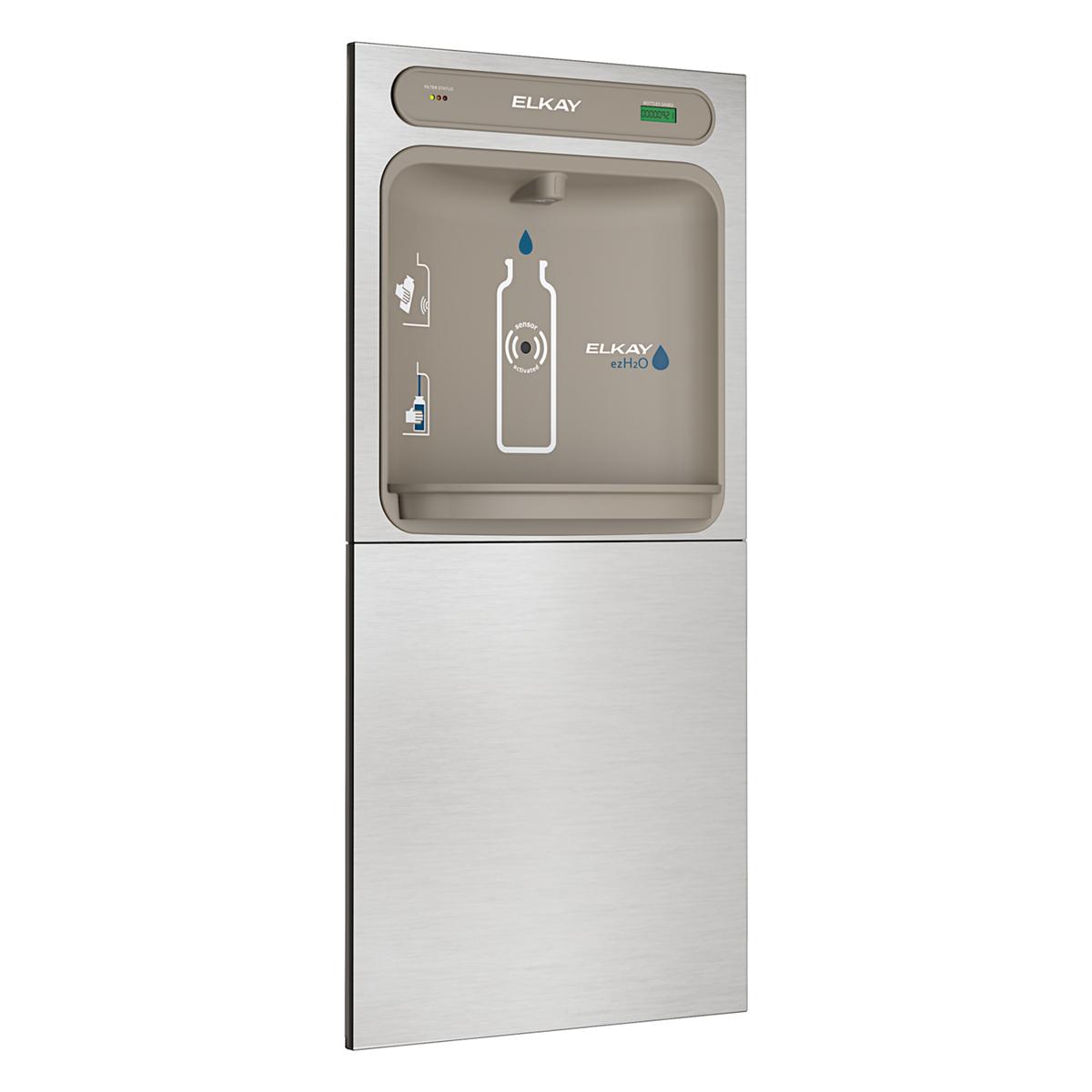 Elkay ezH2O In-Wall Bottle Filling Station with Mounting Frame, Filtered Non-Refrigerated Stainless LZWSMDK