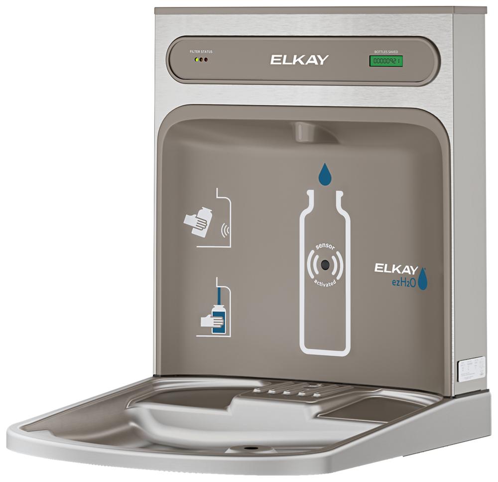 Elkay ezH2O RetroFit Bottle Filling Station Kit for EZ Family, Filtered, Stainless Steel LZWSRK