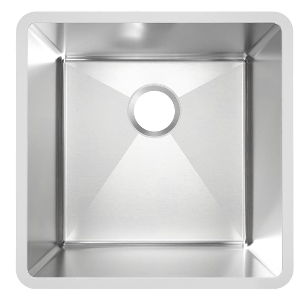 Elkay SS Sink, 18-1/2" x 18-1/2" x 9", Undermount, Single Bowl, 18 Ga, 50 Pack MFD103-50