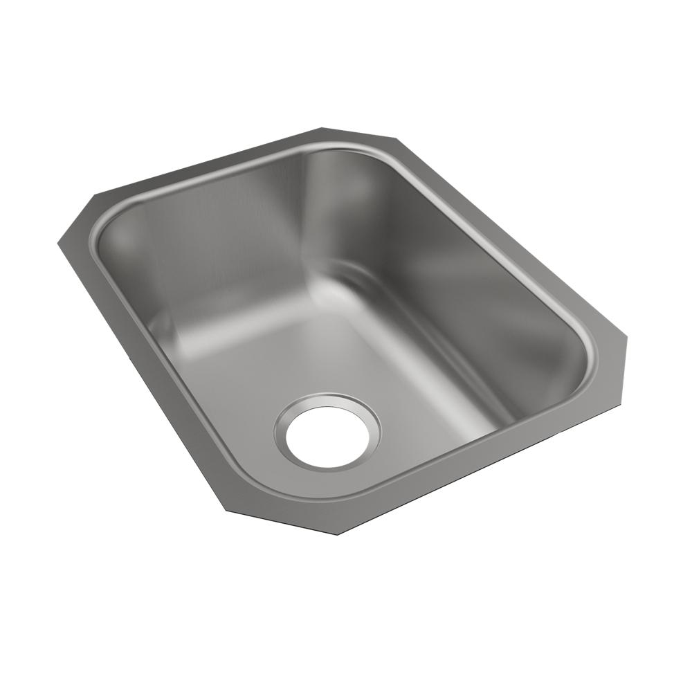 Elkay SS Sink, 16" x 20-1/2" x 8" Undermount, Single Bowl, 20 Gauge MFV103