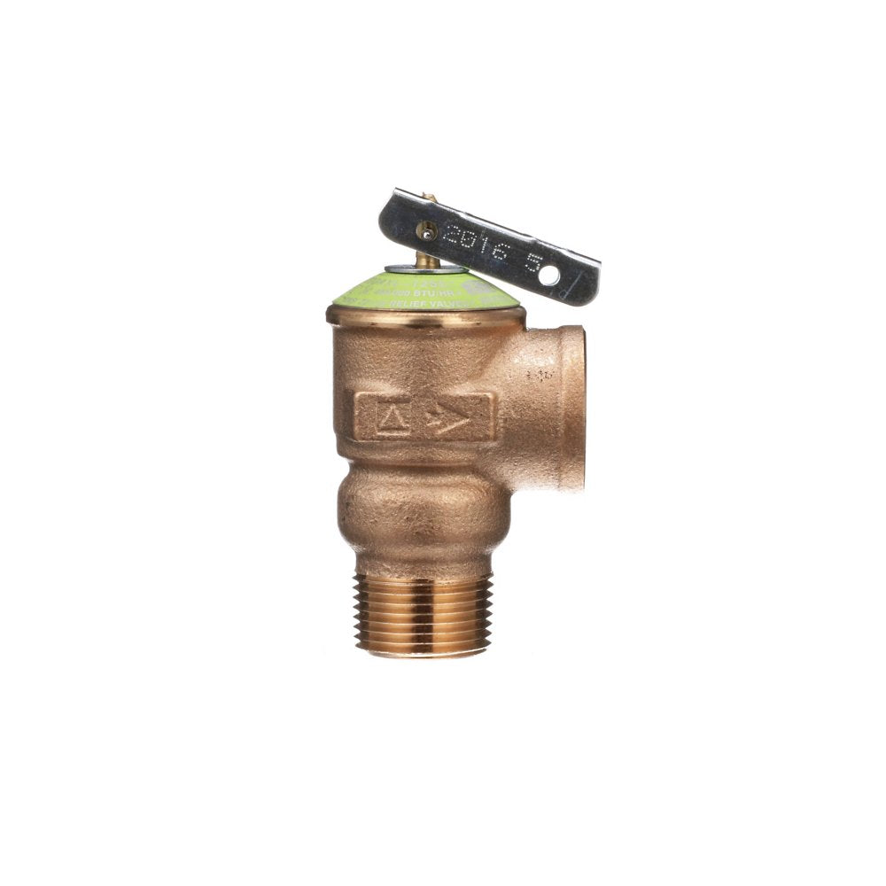 Zurn P1000AXL-125C 3/4" Pressure Relief Valve with Manual Purge Lever, NPT