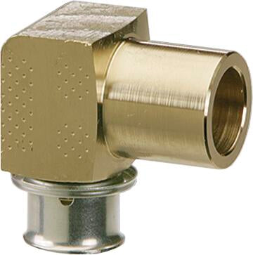 Viega 99309 3/4" PEX Press x 3/4" Sweat Lead-Free PureFlow Press 90° Elbow, Silicon Bronze (Pack of 10)