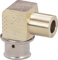 Viega 99310 1/2" PEX Press x 1/2" Street Lead-Free PureFlow Press 90° Elbow, Silicon Bronze (Pack of 10)