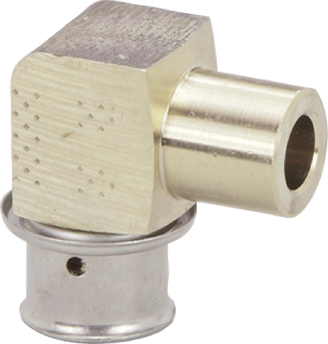 Viega 99310 1/2" PEX Press x 1/2" Street Lead-Free PureFlow Press 90° Elbow, Silicon Bronze (Pack of 10)