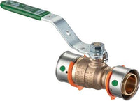 Viega 98202 PureFlow Press Ball Valve, 1-1/2", PEX Press x PEX Press