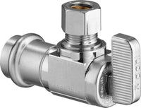 Viega 89995 ProPress Stop Valve Angled, 1/2", Press x Compression (Pack of 10)