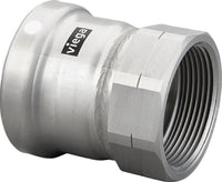 Viega MegaPress 304 FKM Adapter, 2-1/2" x 2-1/2" FNPT