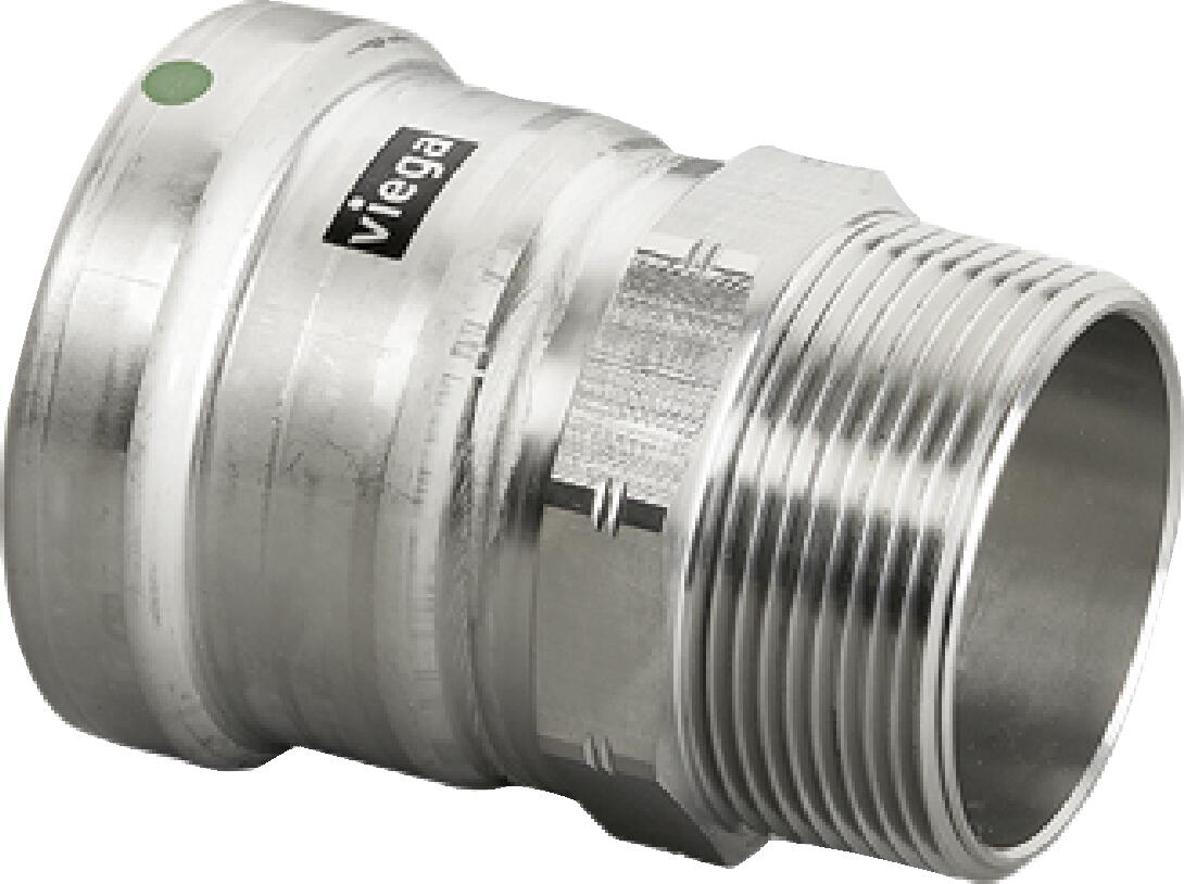 Viega MegaPress 316 Adapter, 2-1/2" x 2-1/2" MNPT