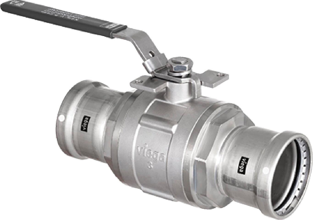 Viega 86805 MegaPress 316 Ball Valve, 2-1/2", Press x Press