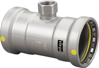 Viega MegaPressG Tee, 2-1/2" x 2-1/2" x 3/4" FNPT