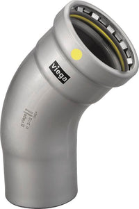 Viega MegaPressG 45° Street Elbow, 3" x 3" FTG