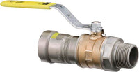 Viega 30675 MegaPressG Ball Valve, 1-1/4", Press x MNPT