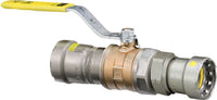 Viega 30690 MegaPressG Ball Valve, 1/2", Press x Ground Joint