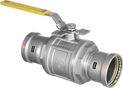 Viega 86845 MegaPressG Ball Valve, 3", Press x Press