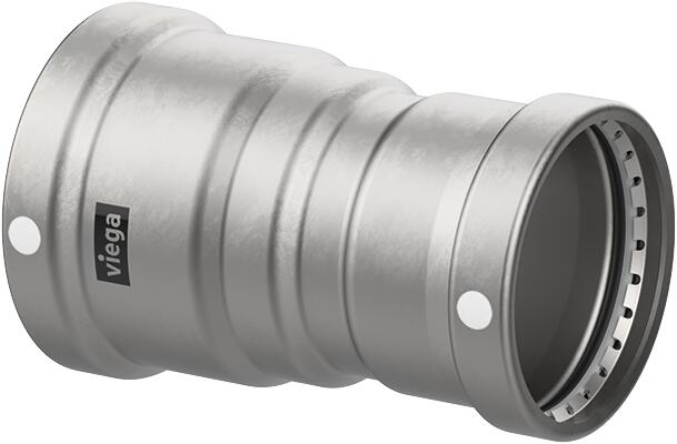 Viega MegaPress 316 FKM Transition Coupling, 2-1/2" IPS x 2-1/2" CTS