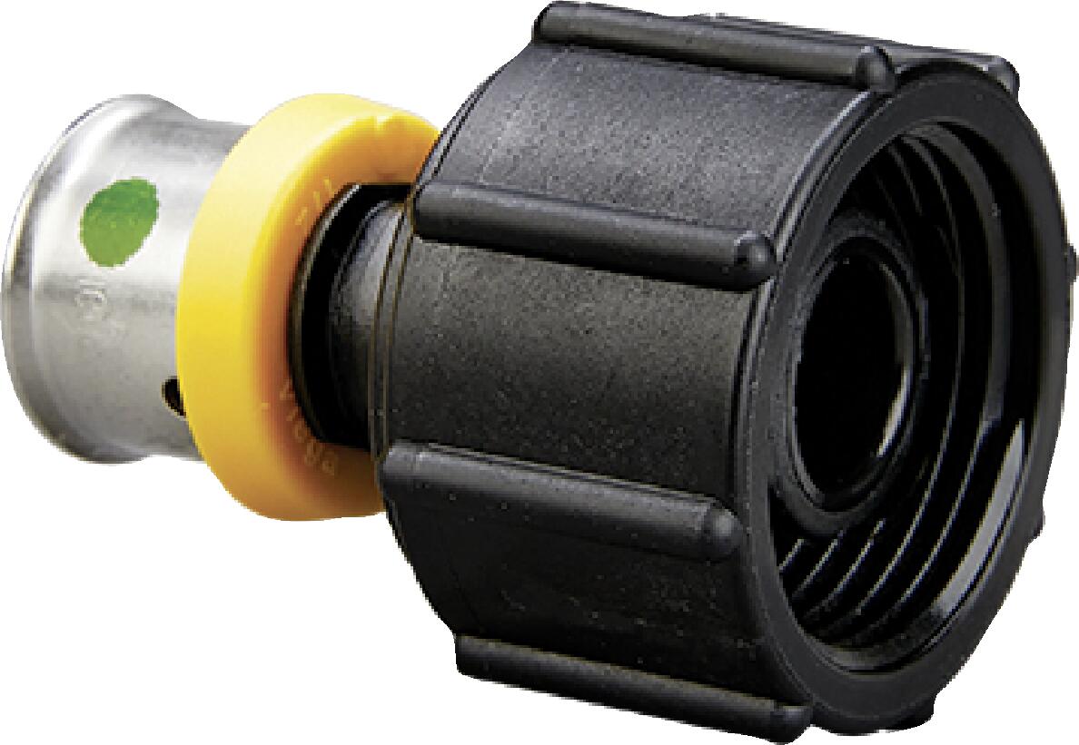 Viega 50263 3/8" PEX Press x 1/2" Port PureFlow Press Sweep Port Adapter, Polymer (Pack of 6)