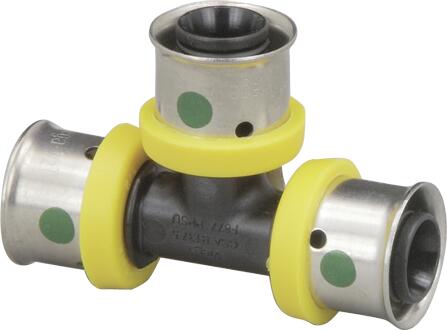 Viega 49883 1-1/2" x 1-1/2" x 1/2" PureFlow Press Tee, Polymer (Pack of 5)
