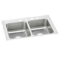 Elkay Celebrity Stainless Steel 33" x 19-1/2" x 7-1/8", 1-Hole Equal Double Bowl Drop-in Sink PSR33191