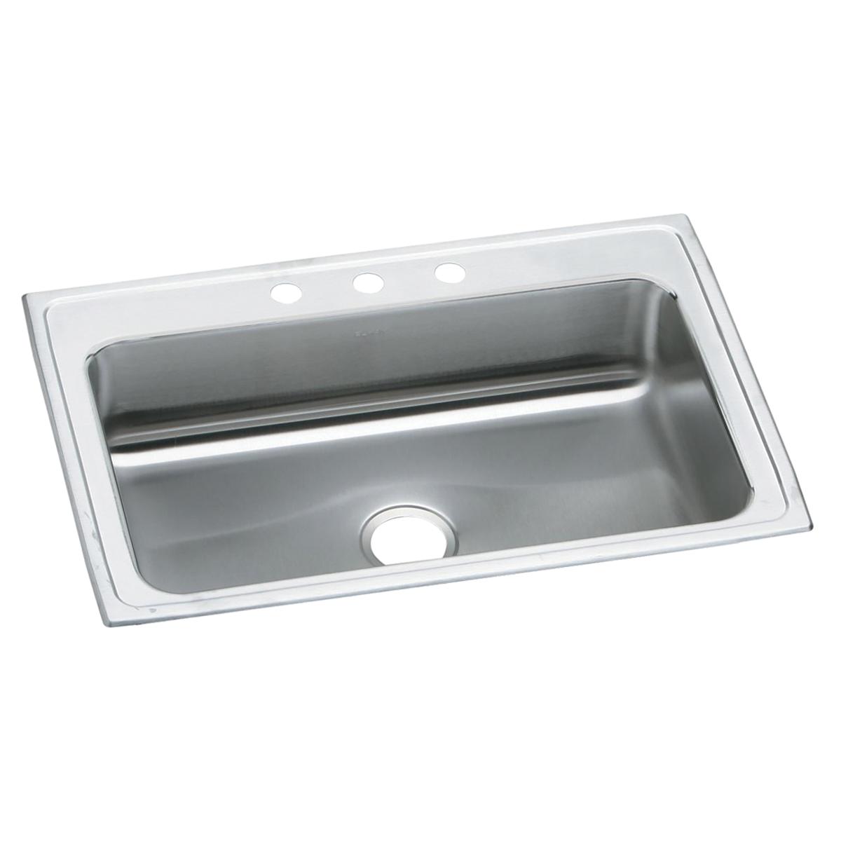 Elkay Celebrity Stainless Steel 33" x 22" x 7-1/4", Single Bowl Drop-in Sink PSRS33223